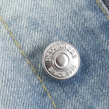ディースクエアード Dan Jean Jacket レインボー バックロゴ刺繍 クラッシュ デニムジャケット インディゴブルー 44 メンズ - NEWSED