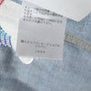 ディースクエアード Dan Jean Jacket レインボー バックロゴ刺繍 クラッシュ デニムジャケット インディゴブルー 44 メンズ
