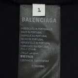 バレンシアガ Darkwave Tee ダメージ加工 ロゴプリント ショートスリーブ 半袖Ｔシャツ ブラック 1 メンズ - NEWSED