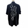 バレンシアガ Darkwave Tee ダメージ加工 ロゴプリント ショートスリーブ 半袖Ｔシャツ ブラック 1 メンズ