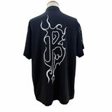 バレンシアガ Darkwave Tee ダメージ加工 ロゴプリント ショートスリーブ 半袖Ｔシャツ ブラック 1 メンズ - NEWSED