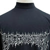 バレンシアガ Darkwave Tee ロゴプリント ダメージ加工 ショートスリーブ 半袖Ｔシャツ ブラック 1 メンズ
