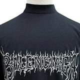 バレンシアガ Darkwave Tee ロゴプリント ダメージ加工 ショートスリーブ 半袖Ｔシャツ ブラック 1 メンズ - NEWSED