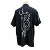 バレンシアガ Darkwave Tee ロゴプリント ダメージ加工 ショートスリーブ 半袖Ｔシャツ ブラック 1 メンズ
