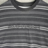 Dash Stripe S/S Top シュプリーム ロゴ ボーダー Tシャツ グレー系 - NEWSED