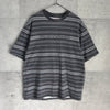 Dash Stripe S/S Top シュプリーム ロゴ ボーダー Tシャツ グレー系