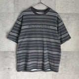 Dash Stripe S/S Top シュプリーム ロゴ ボーダー Tシャツ グレー系 - NEWSED