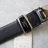 DEAD STOCK｜90's｜Black leather belt