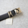 DEAD STOCK｜90's｜Black leather belt