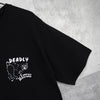 Stüssy Deadly Masters Double-Sided Print T-Shirt in Black
