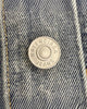 バレンシアガ Deconstructed Panelled Denim Jacke カットオフデザイン オーバーサイズ USED加工 デニムジャケット インディゴブルー 1 レディース