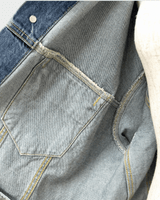 バレンシアガ Deconstructed Panelled Denim Jacke カットオフデザイン オーバーサイズ USED加工 デニムジャケット インディゴブルー 1 レディース - NEWSED