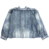 バレンシアガ Deconstructed Panelled Denim Jacket オーバジャケット デニムジャケット ブルー 1 レディース - NEWSED