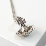 ヴィヴィアン ウエストウッド DEMETRIUS ディミトリアスオーブロゴ シルバー ネックレス 箱付き - NEWSED