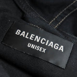 バレンシアガ DENIM FOODIE PULL-OVER PARKER ダメージ加工 デニムプルオーバーパーカー パーカー ブラック系 1 メンズ - NEWSED