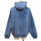 バレンシアガ Destroy Layered Sports Hoodie パーカー ライトブルー S メンズ 未使用品 - NEWSED