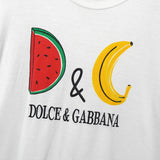 ドルチェ&ガッバーナ フルーツDGロゴ Tシャツ ホワイト - NEWSED