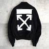 オフホワイト DIAG SKINNY VARSITY JACKET ロゴ スタジャン ブラック メンズ