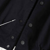 オフホワイト DIAG SKINNY VARSITY JACKET ロゴ スタジャン ブラック メンズ - NEWSED