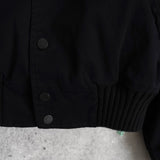 オフホワイト DIAG SKINNY VARSITY JACKET ロゴ スタジャン ブラック メンズ - NEWSED