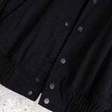 オフホワイト DIAG SKINNY VARSITY JACKET ロゴ スタジャン ブラック メンズ - NEWSED