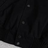オフホワイト DIAG SKINNY VARSITY JACKET ロゴ スタジャン ブラック メンズ - NEWSED