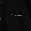 オフホワイト DIAG SKINNY VARSITY JACKET ロゴ スタジャン ブラック メンズ