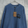 ステューシー DICE CREW PIGMENT DYED ダイス スウェット ブルー タグ付き未使用品