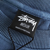 ステューシー DICE CREW PIGMENT DYED ダイス スウェット ブルー タグ付き未使用品 - NEWSED