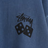 ステューシー DICE CREW PIGMENT DYED ダイス スウェット ブルー タグ付き未使用品
