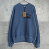 ステューシー DICE CREW PIGMENT DYED ダイス スウェット ブルー タグ付き未使用品