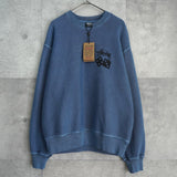 ステューシー DICE CREW PIGMENT DYED ダイス スウェット ブルー タグ付き未使用品 - NEWSED