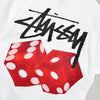 Stussy DICE OUT 双面印花T恤 白色 未使用 有标签