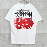 ステューシー DICE OUT 両面プリント Tシャツ ホワイト タグ付き未使用品 - NEWSED