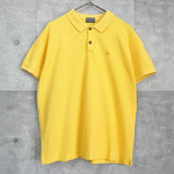 クリスチャン ディオール ヴィンテージ Diorロゴ 刺繍 半袖ポロシャツ イエロー - NEWSED