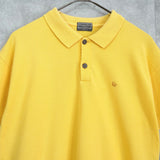 クリスチャン ディオール ヴィンテージ Diorロゴ 刺繍 半袖ポロシャツ イエロー - NEWSED