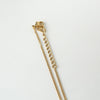 Christian Dior Light Stone Dior Logo Necklace in GP Gold