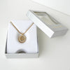 Christian Dior Light Stone Dior Logo Necklace in GP Gold
