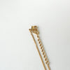 Christian Dior Light Stone Dior Logo Necklace in GP Gold