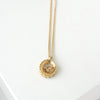 Christian Dior Light Stone Dior Logo Necklace in GP Gold