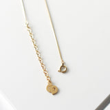 Dior Logo Circle Motif Gold Necklace - NEWSED