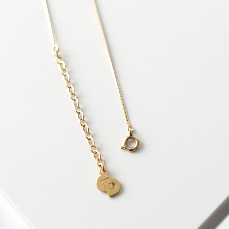 Dior Logo Circle Motif Gold Necklace - NEWSED