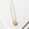 Dior Logo Circle Motif Gold Necklace