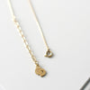 Dior Logo Circle Motif Gold Necklace