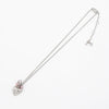Dior Logo Heart Bees Silver Necklace