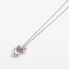 Dior Logo Heart Bees Silver Necklace