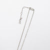 Dior Logo Heart Bees Silver Necklace