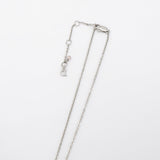 Dior Logo Heart Bees Silver Necklace - NEWSED