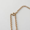 Dior Logo Heart Padlock and Key Motif GP Gold Necklace