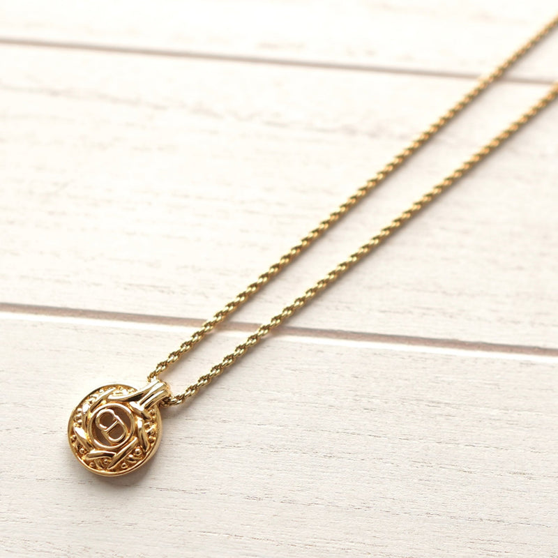 Disk Top Gold Necklace - NEWSED